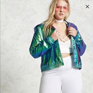 💎PRICE DROP💎Iridescent Forever21 Hooded Jacket